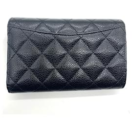 Chanel-Chanel Matelasse Medium Flap Wallet-Black