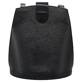 Louis Vuitton-LOUIS VUITTON Epi Cluny Shoulder Bag Black M52252 LV Auth 119396-Black