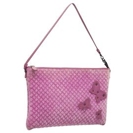 Autre Marque BOTTEGA VENETA Sac à épaule Velours Violet Auth 120966 Violet