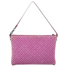 Autre Marque-BOTTEGA VENETA Shoulder Bag Velor Purple Auth 120966-Purple
