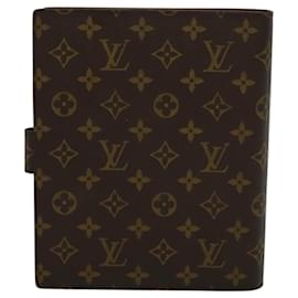 Louis Vuitton-LOUIS VUITTON Monogram Agenda GM Day Planner Cover R20006 LV Auth 120542-Monogram