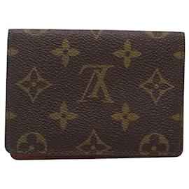 Louis Vuitton-LOUIS VUITTON Monogram Porte 2 Cult Vertical Pass Case M60533 LV Auth 119936-Monogram