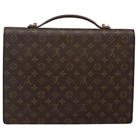 Louis Vuitton-LOUIS VUITTON Monogram Porte Documents Bandouliere Bag M53338 Auth 121485-Monogram