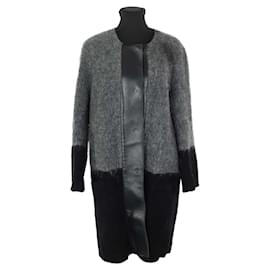 Gerard Darel-Wool coat-Grey