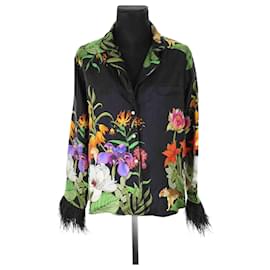 Autre Marque Camicia di seta multicolore Multicolore