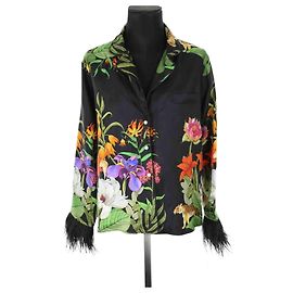 Autre Marque Camisa de seda multicolor Multicolor