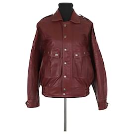 The Kooples-Leather jacket-Dark red