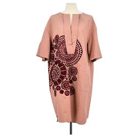 Dries Van Noten Baumwollkleid Pink