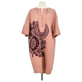Dries Van Noten Vestido de algodón Rosa