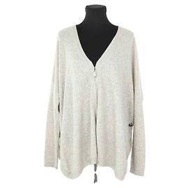 Max & Moi Grauer Wollcardigan Grau