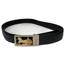 Céline Vintage Celine Paris Ledergürtel schwarz Schwarz