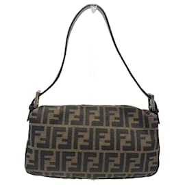 Fendi-Sac à main Fendi FF Zucca Mamma Bucket-Marron