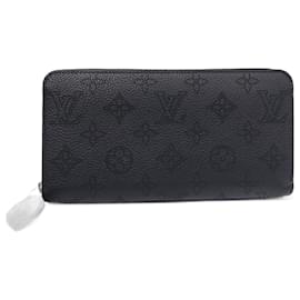 Louis Vuitton-Louis Vuitton Mahina Leather Long Wallet-Black