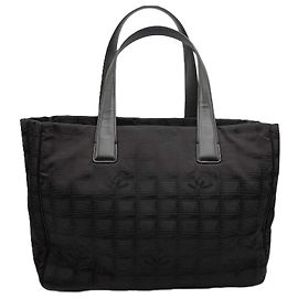 Chanel New Travel Line Tote MM Bag Black