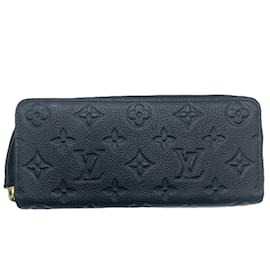 Louis Vuitton-Louis Vuitton Long Wallet Portefeuille Clemence-Black