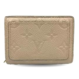 Louis Vuitton-Louis Vuitton Monogram Empreinte Bi-fold Wallet-Beige