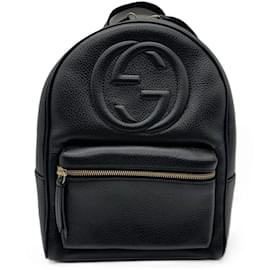 Gucci-Gucci Soho Interlocking G Backpack-Black