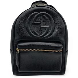 Gucci Soho Interlocking G Rucksack Schwarz