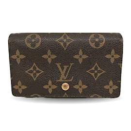 Louis Vuitton-Louis Vuitton Monogram Bi-fold Wallet-Brown,Monogram