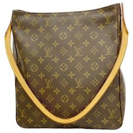 Louis Vuitton-Louis Vuitton Monogram Looping GM Shoulder Bag-Brown
