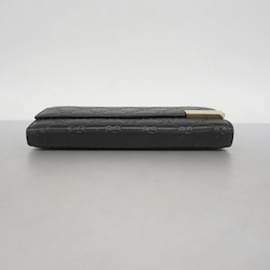 Gucci-Gucci Long Wallet Guccissima-Black