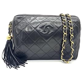 Chanel-Chanel Matelasse Leather Shoulder Bag-Black