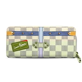 Louis Vuitton-Louis Vuitton Portefeuille Clemence Summer Trunk Long Wallet-White