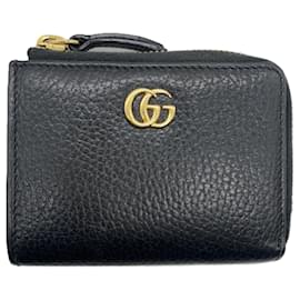 Gucci-Gucci Compact Wallet L-Shaped GG Marmont Leather-Other
