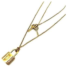 Louis Vuitton-Louis Vuitton LV Padlock Necklace M01593-Other
