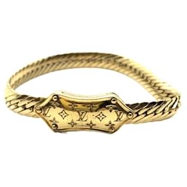 Louis Vuitton-Louis Vuitton Bracelet Chaine Nanogram M68993 GP Gold-Other