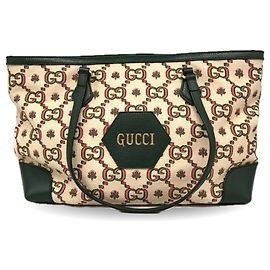 Gucci Ophidia GG Canvas Tote Bag Green
