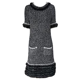 Chanel-Arctic Collection Fluffy Relaxed Dress 40 FR-Multiple colors