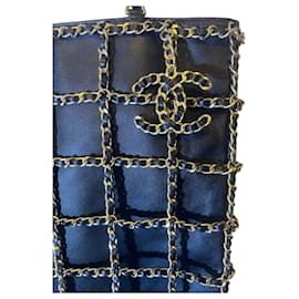 Chanel-Chanel 20C Runway Black Lambskin Shopping Frame Chain Tote Bag GHW-Black,Gold hardware