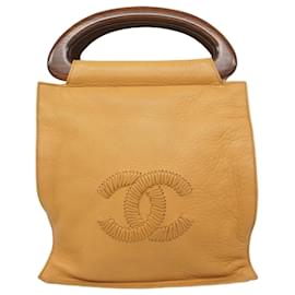 Chanel-Chanel Brown Leather Handbag-Brown