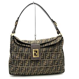 Fendi-Sac à épaule Fendi Zucca-Marron