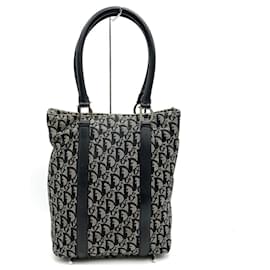 Christian Dior-Christian Dior Trotter Handbag Tote Bag-Black