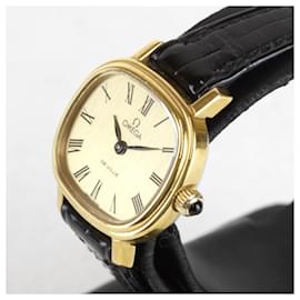 Omega-OMEGA DEVILLE Hand-wound Ladies' Watch-Golden