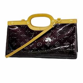 Louis Vuitton-Sac à main Louis Vuitton Vernis Roxbury Drive M91995-Bordeaux
