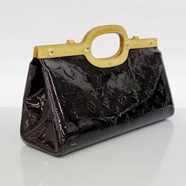 Louis Vuitton-Sac à main Louis Vuitton Vernis Roxbury Drive M91995-Bordeaux