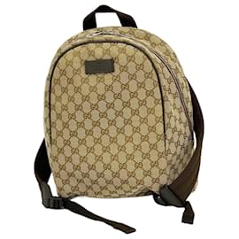 Gucci-Gucci Brown Canvas Backpack-Brown