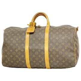 Louis Vuitton-Sac Boston Monogram Keepall Bandoulière 50 Louis Vuitton-Marron
