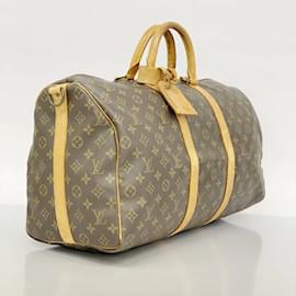 Louis Vuitton-Sac Boston Monogram Keepall Bandoulière 50 Louis Vuitton-Marron
