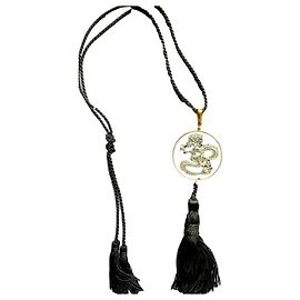 Lalique pendente in cristallo scolpito Drago Celestiale D'oro