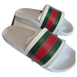 Gucci-Chinelo Gucci Pursuit Branco-Branco