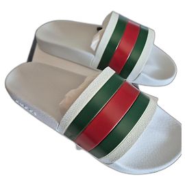 Gucci Pursuit Slides White White