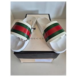 Gucci-Chinelo Gucci Pursuit Branco-Branco