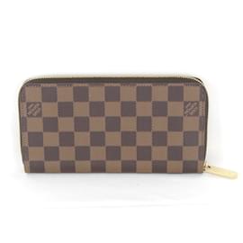 Louis Vuitton-Louis Vuitton Damier Canvas Zippy Wallet-Brown