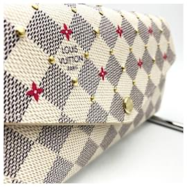 Louis Vuitton-Louis Vuitton Damier Azur Bi-fold Wallet-Beige