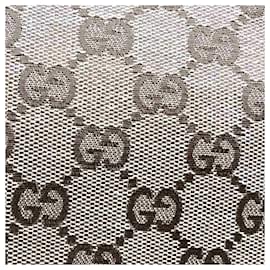 Gucci-Gucci GG Canvas Tote Bag-Brown