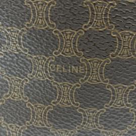Céline-Celine Macadam Pattern Brown Backpack-Brown